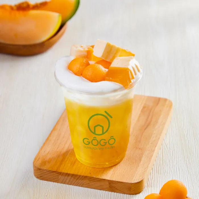 Trà Dưa Lưới Macchiato